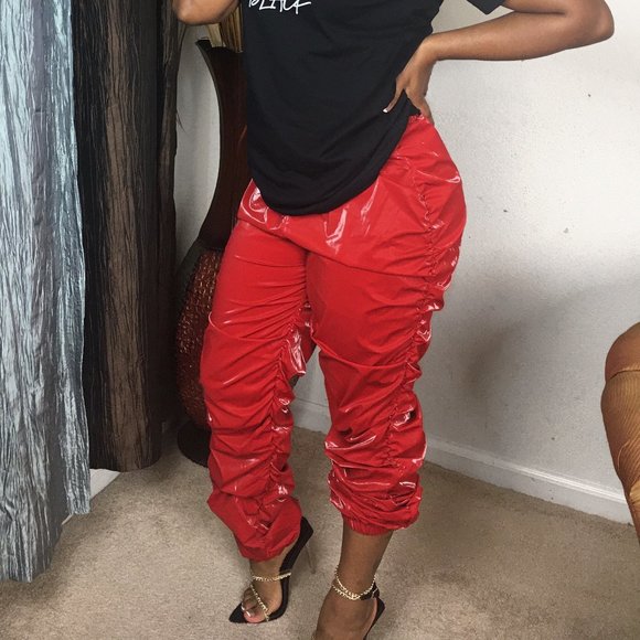 Red "Now You See Me" Pants - Picture 1 of 4